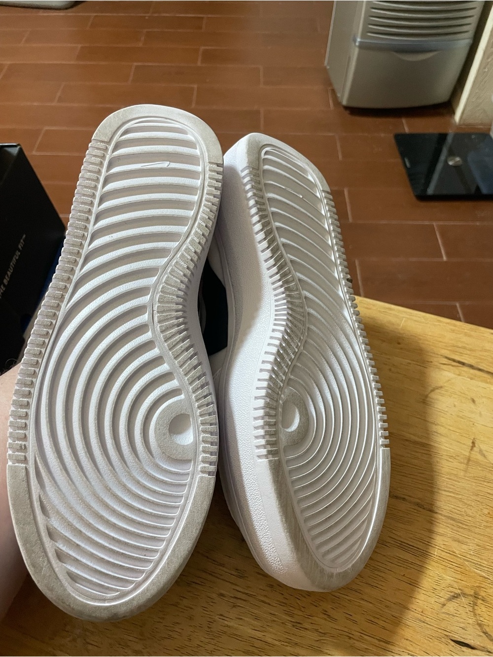 Nike Court Vision Alta TXT sneaker White Black Sea Coral Athletic SHOE Lace Up 9 - Picture 14 of 16